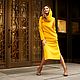 Jersey dress ' Sunny mustard', Dresses, Moscow,  Фото №1