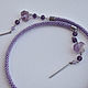 Order An open necklace made of natural amethyst lilac. gershman. Livemaster. . Necklace Фото №3
