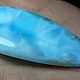 Larimar (large cabochon 50/27/ 4 mm) Dominican Republic, Barahona. Cabochons. Stones of the World. My Livemaster. Фото №5