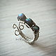 Silver ring with Labrador 'Moonrise' 925 wire wrap, Rings, Yaroslavl,  Фото №1