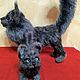 A family of Maine Coon seals is on SALE. Stuffed Toys. Lebedeva Lyudmila (knitted toys). My Livemaster. Фото №6