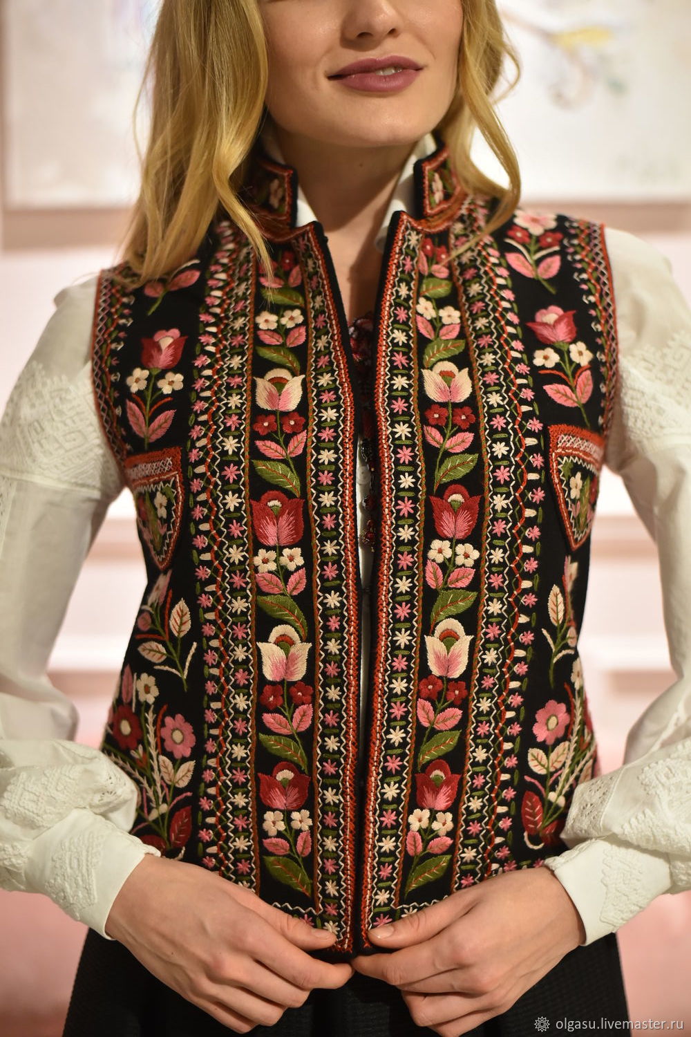 Embroidered vest womens bch news today