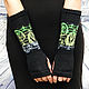 Mittens Hand warmers Fingerless gloves Black gloves Arm warmers Long f. Mitts. Knitted fairy tales (empatik). Online shopping on My Livemaster.  Фото №2