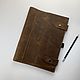 Order Leather notebook A4 rings. KullikovCraft. Livemaster. . Diaries Фото №3