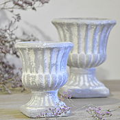 Цветы и флористика handmade. Livemaster - original item Set concrete mini-vases for flowers Provence and home decor. Handmade.