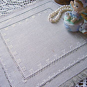 Для дома и интерьера ручной работы. Ярмарка Мастеров - ручная работа Салфетка ручная вышивка. Небелёный лён.. Handmade.