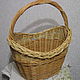 Basket wicker oval with handle of willow vines. Basket. Elena Shitova - basket weaving. Online shopping on My Livemaster.  Фото №2