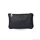 Wallet Leather Black Clutch Pocket Case Organizer Pencil Case Cosmetic Bag. Wallets. BagsByKaterinaKlestova (kklestova). Online shopping on My Livemaster.  Фото №2