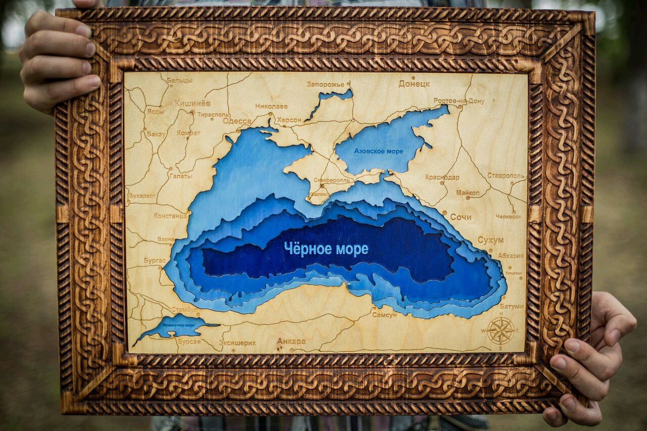 Очертания черного моря
