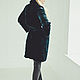 Women beaver fur coat in blue. Fur Coats. Forestfox. Family Fur Atelier. Online shopping on My Livemaster.  Фото №2