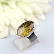 Украшения handmade. Livemaster - original item Ring with tourmaline. Silver.. Handmade.