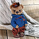 Order Bear Robin in sweater toy. sToryToys. Livemaster. . Stuffed Toys Фото №3