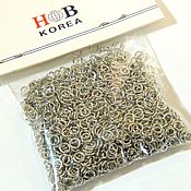 Материалы для творчества handmade. Livemaster - original item Rings of 5 mm rhodium (Yu.Korea). 10 pcs. Handmade.