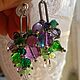 Серьги-пусеты "Фиджи" с миксом бусин. Серьги-пусеты. Украшения для настроения (irish-bijou). Ярмарка Мастеров.  Фото №7