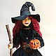 Original interior doll 'Witch-Halloween', Dolls, Ufa,  Фото №1