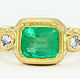 Halle Berry Ring Colombian emerald & diamonds 18K, Rings, West Palm Beach,  Фото №1
