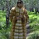 The fur coat of the Siberian red Fox. Cross.Without inserts. Fur Coats. Zimma. My Livemaster. Фото №4