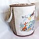 Basket - box for storing cross-stitch Crow and the Fox, Storage Box, St. Petersburg,  Фото №1