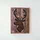 Wall panels of wood 'Deer', Pictures, Moscow,  Фото №1