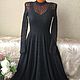 Elegant dress 'Bride-3' in black. Dresses. hand knitting from Galina Akhmedova. My Livemaster. Фото №4