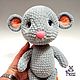 Toy Mouse knitted from plush yarn mouse toy symbol of the year. Stuffed Toys. vyazunchiki-lz (vyazunchiki-lz). My Livemaster. Фото №4