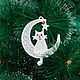Cats and the moon. A set of Christmas ornaments. Christmas decorations. Ma-rine. Online shopping on My Livemaster.  Фото №2