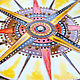 Decorative plate 'Compass', hand painted. Plates. Art by Tanya Shest. My Livemaster. Фото №4