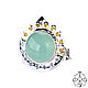 Order Ring with chrysoprase, topaz and sapphires 'The Birth of life'. geliar. Livemaster. . Rings Фото №3
