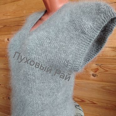 Одежда ручной работы. Ярмарка Мастеров - ручная работа Жилет пуховый удлиненный Душегрейка. Handmade.