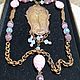 Order Antique Czech necklace with pink glass. Antiki777. Livemaster. . Vintage necklace Фото №3