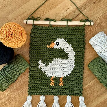 Картины и панно ручной работы. Ярмарка Мастеров - ручная работа Панно «Гусь». Handmade.