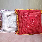 Для дома и интерьера handmade. Livemaster - original item Knitted pillowcase 40 cm. Handmade.