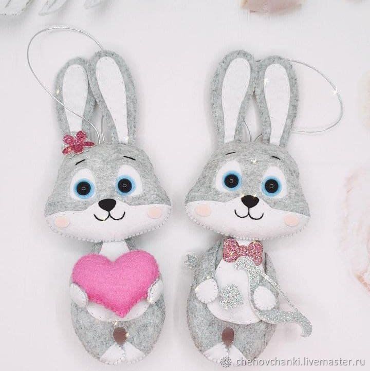 Love the bunnies. Bunny. A gift on Valentine's day, Gifts for February 14, Chekhov,  Фото №1