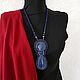 Necklace-pendant 'Indigo '. Necklace. Svetlana (groza-sv72). Online shopping on My Livemaster.  Фото №2