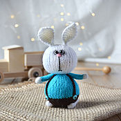 Куклы и игрушки handmade. Livemaster - original item Bunny knitted Mick. Handmade.