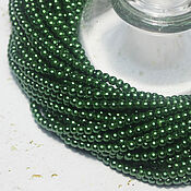 Материалы для творчества handmade. Livemaster - original item Beads 95 pcs Glass Pearls 3mm Green. Handmade.