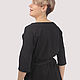 Black short cotton cardigan with belt. Cardigans. Yana Levashova Fashion. Online shopping on My Livemaster.  Фото №2