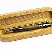 Канцелярские товары handmade. Livemaster - original item Mechanical pencil bullet cartridge with a shutter made of wood ovankol. Handmade.