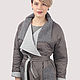 Order Jacket gray short under the belt plus size oversize. Yana Levashova Fashion. Livemaster. . Outerwear Jackets Фото №3