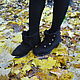 Ankle felted 'Chocolate vintage'. Ankle boots. Valena (Lenamaksi). My Livemaster. Фото №5
