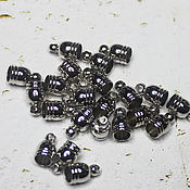 Материалы для творчества handmade. Livemaster - original item End caps for cords 4 mm color silver. Handmade.
