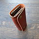 Order Leather key holder for 12 keys. crecca. Livemaster. . Housekeeper Фото №3