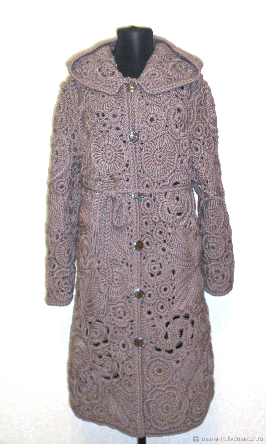 Пальто женское бежевый (13009-1)