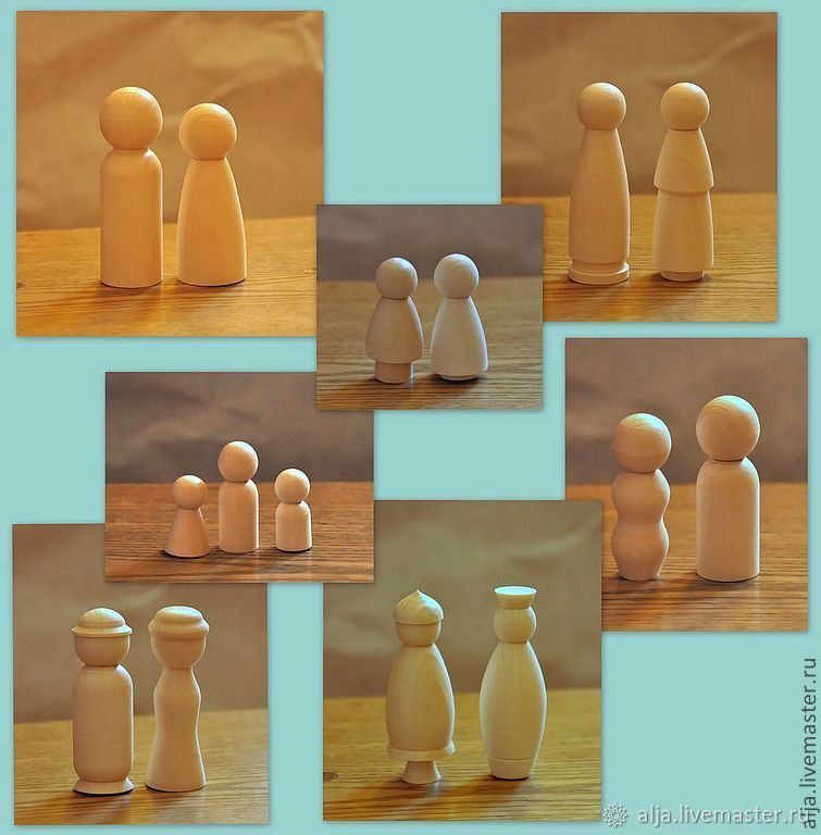 Деревянные куколки-пары - персонажи для сюжетной игры купить в интернет ...