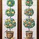 Tiles and tiles: Panel on tile Orange and lemon trees. Tile. Flera Daminova Rospis farfora. (artflera). Ярмарка Мастеров.  Фото №5