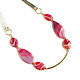 Stone necklace, pink necklace, leather necklace, statement. Necklace. Irina Moro. Online shopping on My Livemaster.  Фото №2