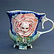 Order Fabulous flower. Porcelain mug. Mila. Livemaster. . Mugs and cups Фото №3