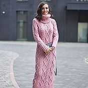 Одежда handmade. Livemaster - original item Knitted pink dress. Handmade.