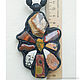 Order Pendant with stones in leather 'Mexican'. Marina Lambrozo leather and stone. Livemaster. . Pendants Фото №3