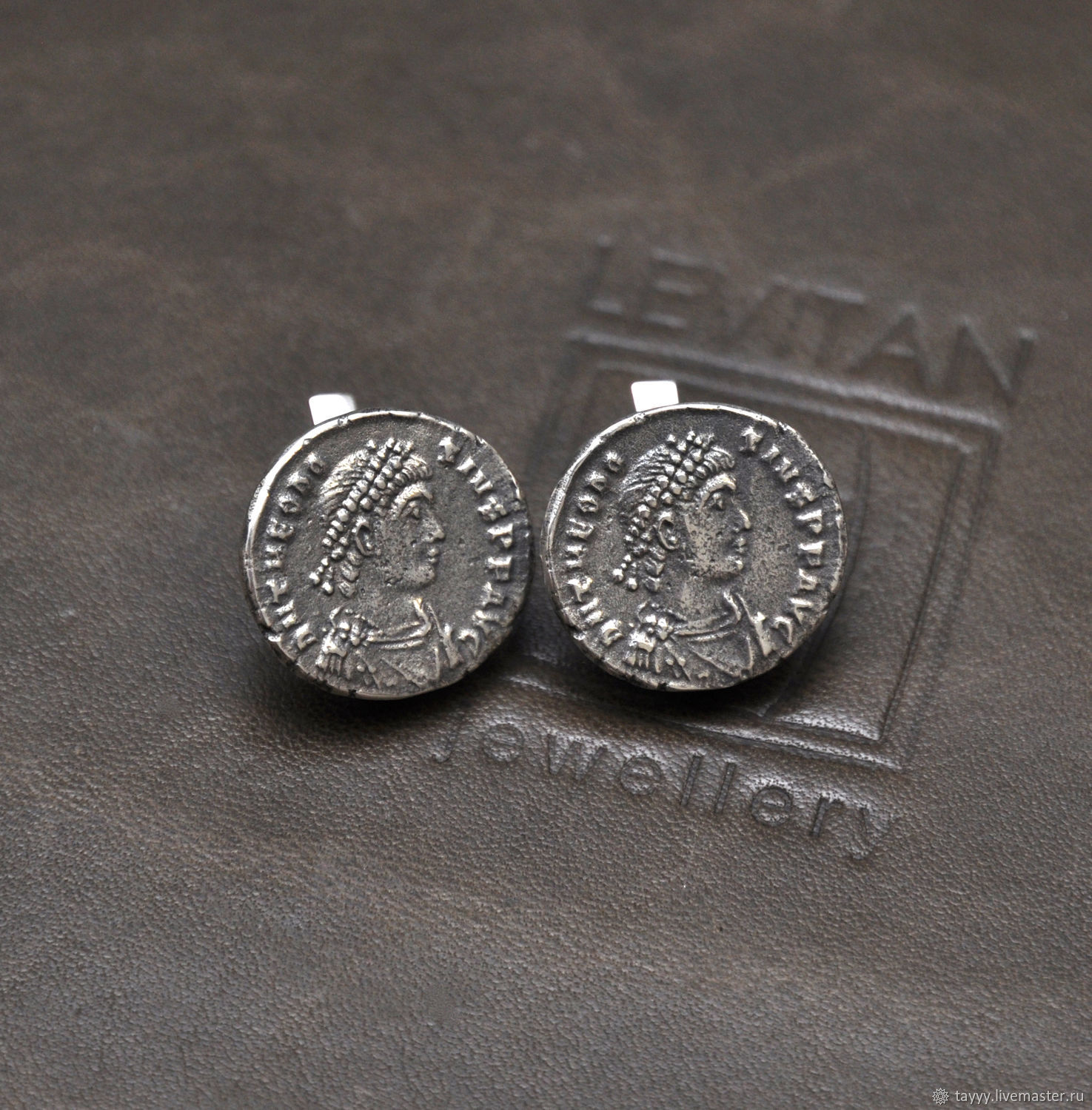 Серьги Римские монеты Феодосий I – заказать на Ярмарке Мастеров ...